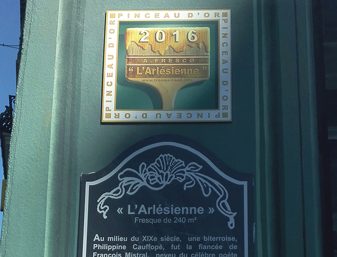 Fresque Arlésienne pinceau d'or 2016