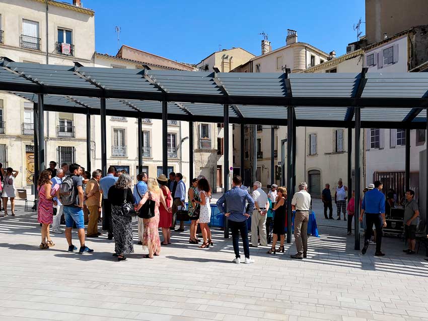 19.07.08 News inauguration Chadronniers 2 Inauguration de la place des Chaudronniers à Béziers