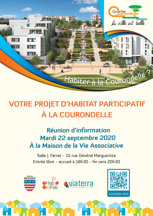 Affiche A4 Habitat Participatif Courondelle web Réunion d'information - projet d'habitat participatif à la Courondelle