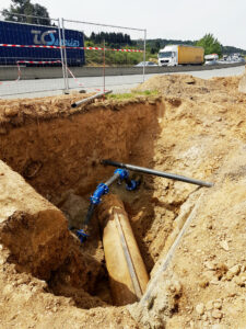 21.05.04 Beragne foncage web2 PAE de Béragne : travaux de fonçage sous la RD 6113