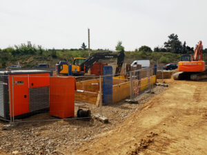 21.05.04 Beragne foncage web3 PAE de Béragne : travaux de fonçage sous la RD 6113