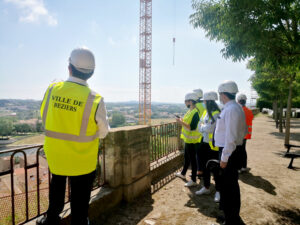 21.06.03 News visite chantier liaison douce ecluses cathedrale 10 Les équipes de Viaterra en visite avec la Ville de Béziers sur le chantier de la liaison douce, reliant les écluses à la cathédrale