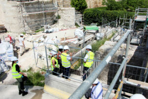 21.06.03 News visite chantier liaison douce ecluses cathedrale 5 Les équipes de Viaterra en visite avec la Ville de Béziers sur le chantier de la liaison douce, reliant les écluses à la cathédrale