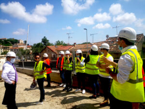 21.06.03 News visite chantier liaison douce ecluses cathedrale 8 Les équipes de Viaterra en visite avec la Ville de Béziers sur le chantier de la liaison douce, reliant les écluses à la cathédrale