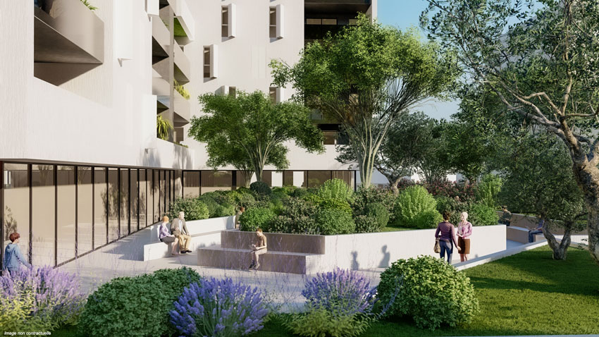 Le diadème : logements, bureaux & commerces A l’architecture contemporaine, le Diadème se compose de 4 immeubles, surplombant l’avenue Wilson et la rue Feynes : L’onyx (32 appartements), l’Opale (52 appartements), le Jade et l’Agathe. Diademe Web 2