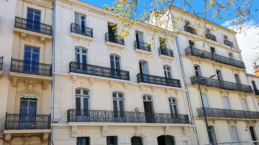 Réhabilitation de la maison natale de Jean Moulin : aperçu de la façade en cours de finalisation