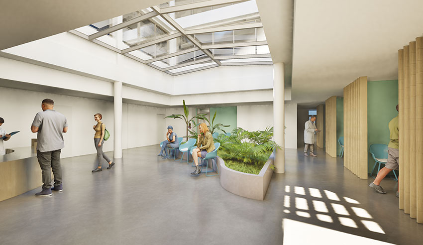 Requalification de l'ancien cinéma Le Kursaal Situé au cœur de Béziers, le long des allées Paul Riquet, l’ancien cinéma Le Kursaal, fermé depuis plus de 20 ans, a pour vocation d’être reconverti en pôle de santé multidisciplinaire. Ce projet s'inscrit dans une démarche de revitalisation du centre-ville, visant à répondre aux enjeux d'accès aux soins et aux attentes des habitants. renouvellement-urbain-kursaal-bas_4